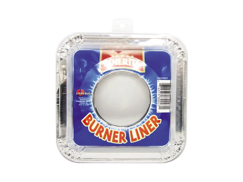 8pk SQUARE FOIL BURNER LINERS