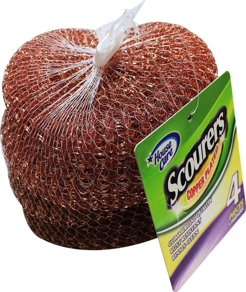 4PC COPPER PLATED SCOURER
