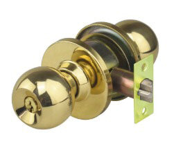 PRO-TOUCH ENTRANCE LOCK BRASS TWIST LATCH LOCKSET