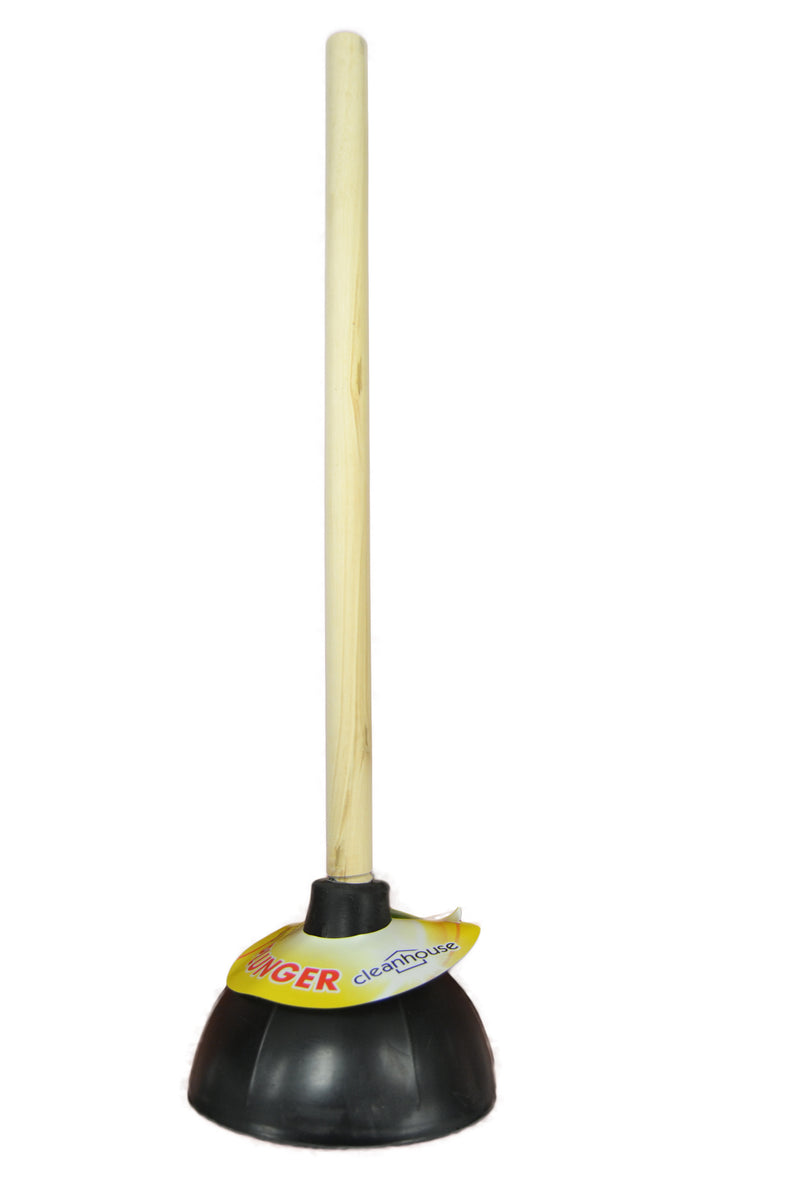 WOOD HANDLE DOUBLE PLUNGER