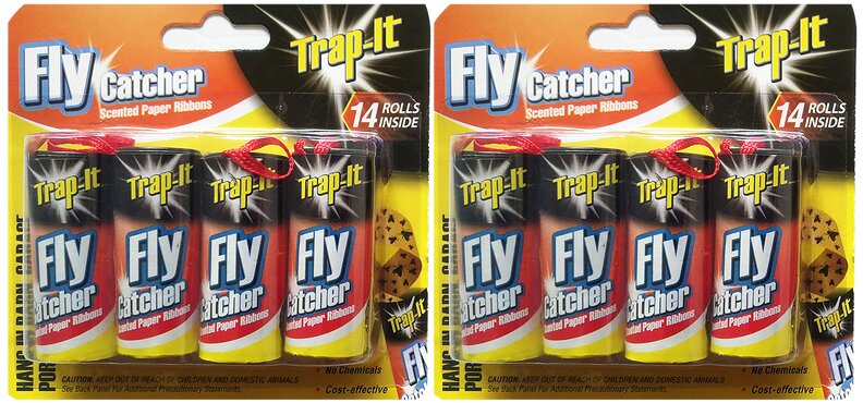 4pk FLY CATCHER SCENTED PAPER RIBBONS