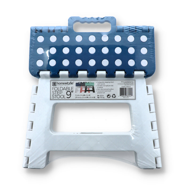 CH86044-9'' FOLDING PLASTIC STEP STOOL