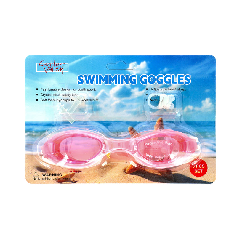 UNISEX-ADULT SWIM GOGGLE 3PCS SET