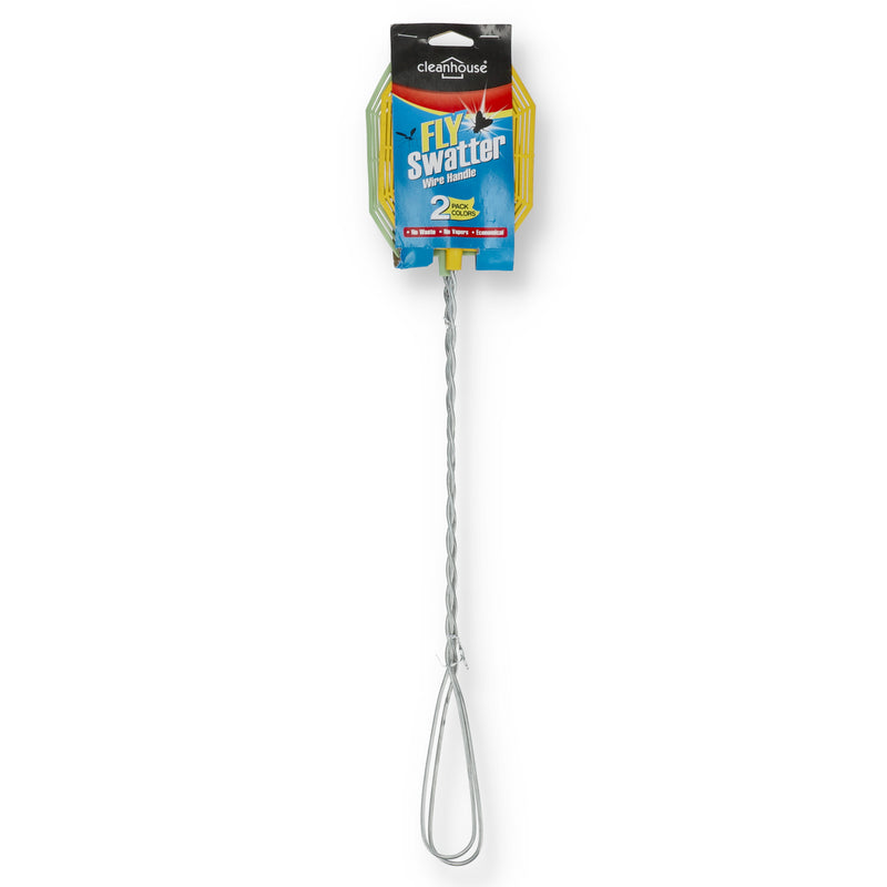 CLEANHOUSE 2PK WIRE HANDLE FLY SWATTERS