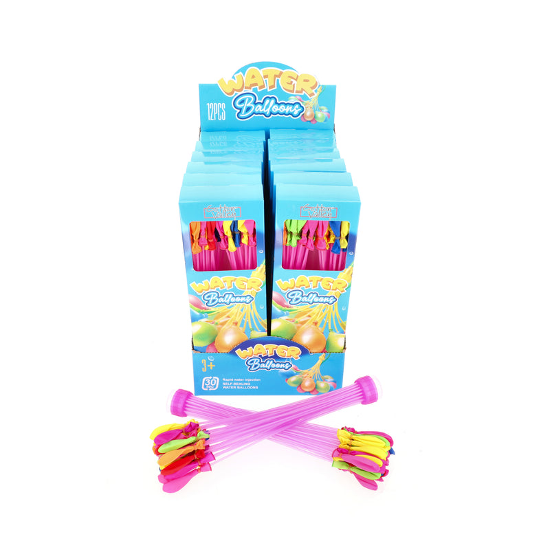 74 COUNTS MULTICOLOR WATER BALLONS IN PDQ