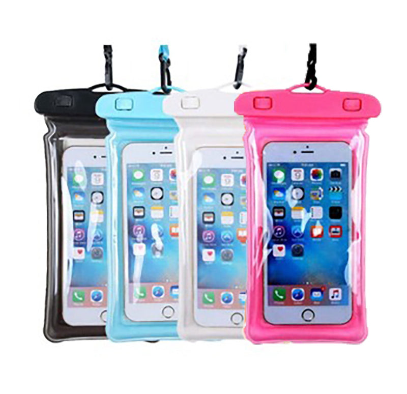 WATERPROOF MOBILE PHONE POUCH 4 ASSORTED COLORS
