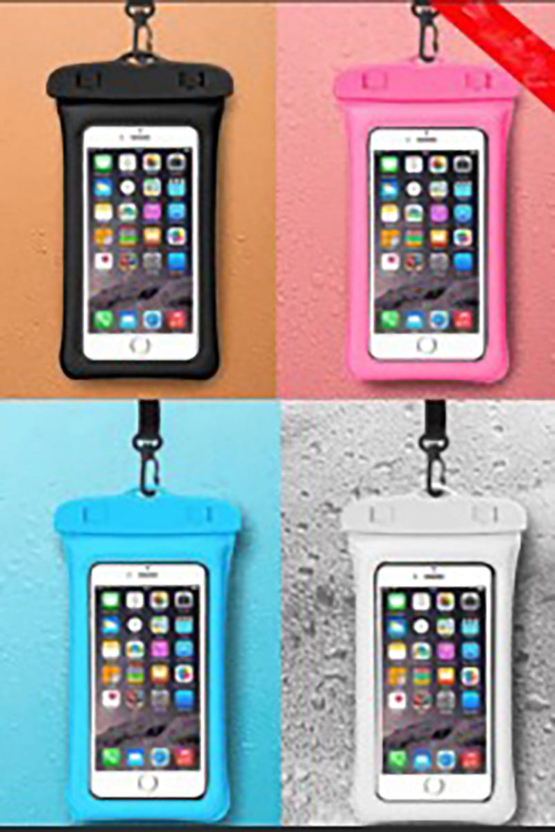 WATERPROOF MOBILE PHONE POUCH 4 ASSORTED COLORS