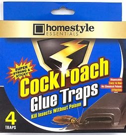 4pk COCKROACH GLUE TRAPS