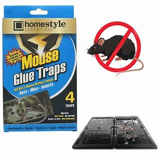 4pk MOUSE GLUE TRAPS