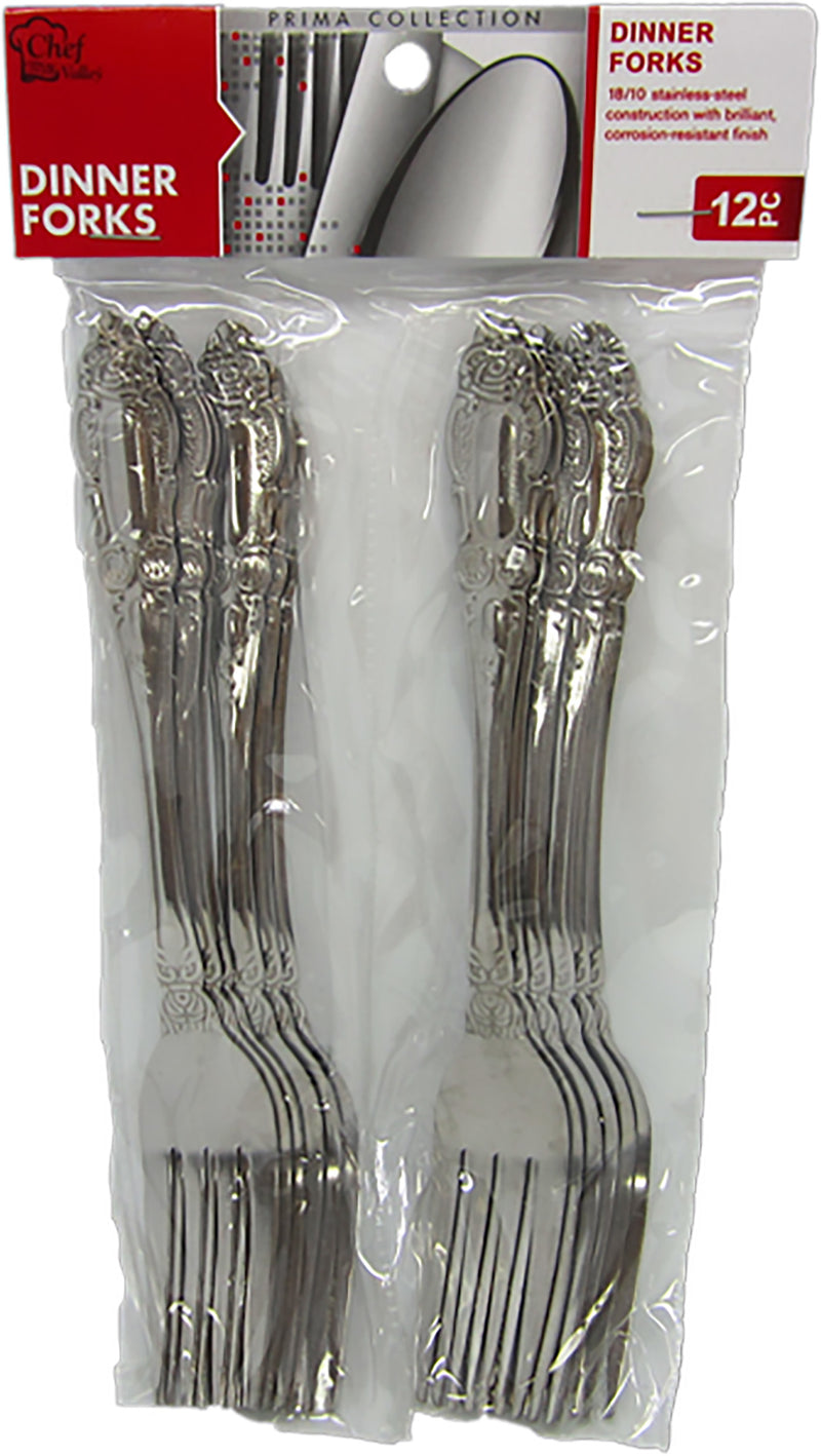 12ct STAINLESS DINNER FORKS