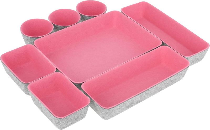 CREEKVIEW 8PC FELT BASKET ORGANIZER BINS