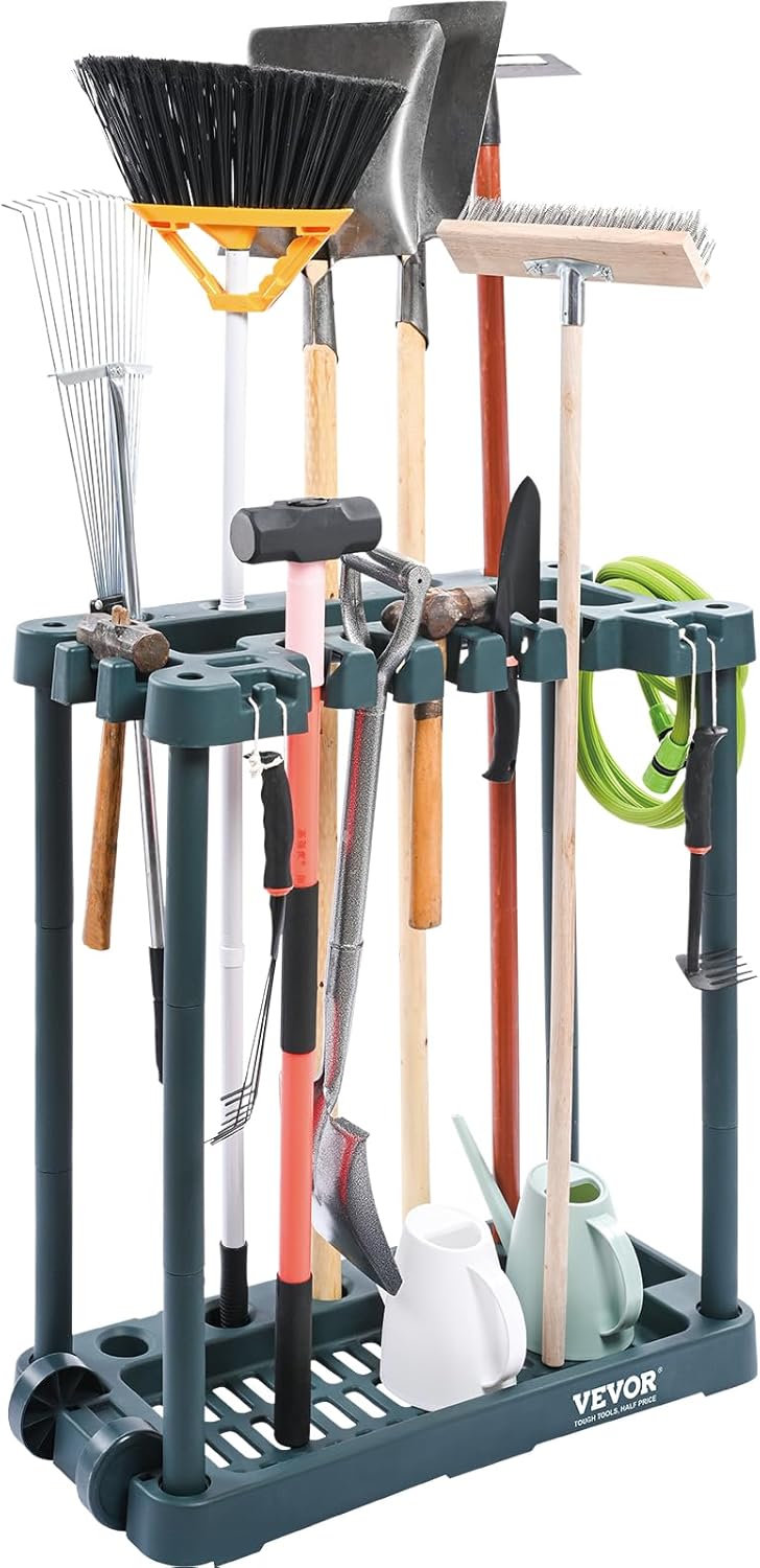 VEVOR 10 SLOT YARD TOOL TOWER RACK