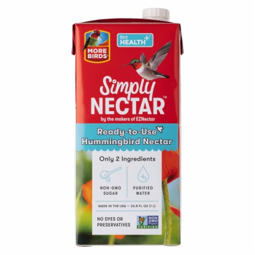 SIMPLY NECTAR 33.8oz HUMMINGBIRD NECTAR READY-TO-USE BEST BY12/2025 -NO ADVERTISING OR AMAZON