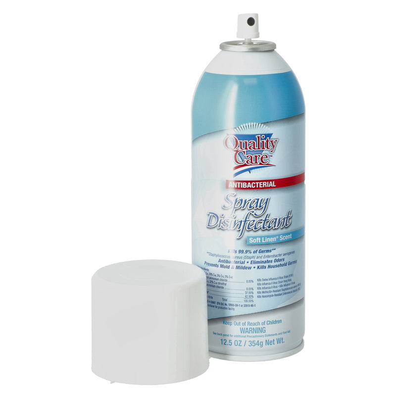 QUALITY CARE 12.5oz ANTI-BACTERIAL SPRAY DISINFECTANT SOFT LINEN SCENT