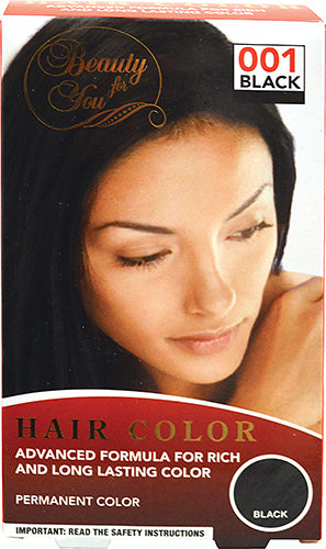 WOMANS HAIR COLOR BLACK