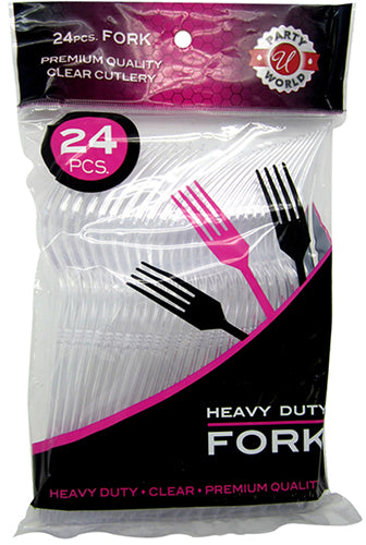 24ct CLEAR FORK PREMIUM HD CUTLERY