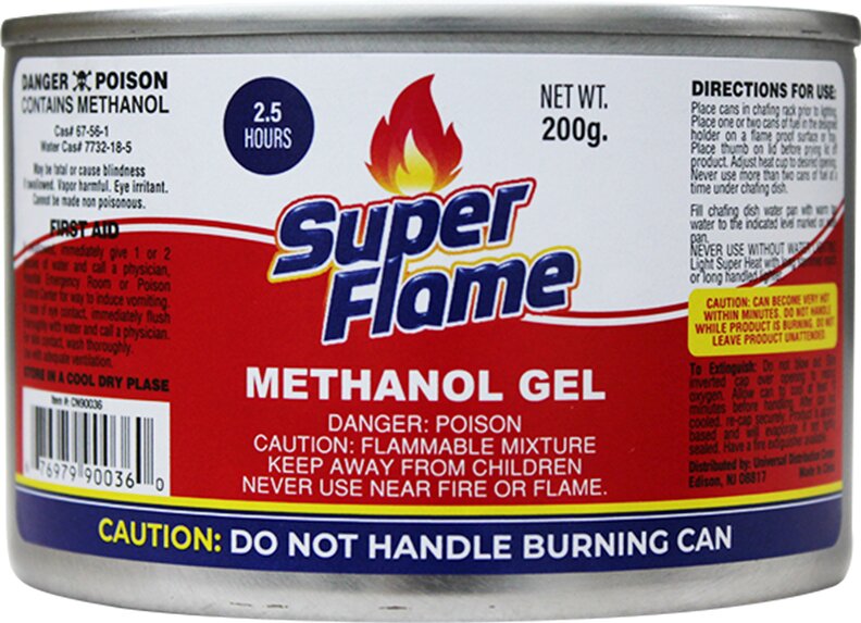 200G SUPER FLAME METHANOL GEL 2.5 HOURS