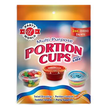 24CT 2OZ PORTION CUPS WITH LIDS