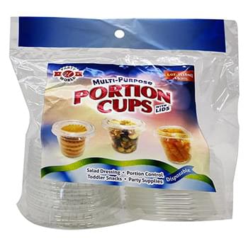 16CT 4OZ PORTION CUPS WITH LIDS