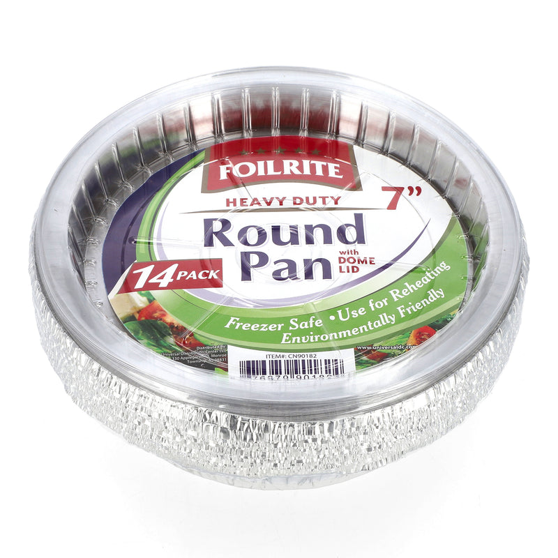 FOILRITE 14PK 7'' ROUND FOIL PAN WITH DOME LID