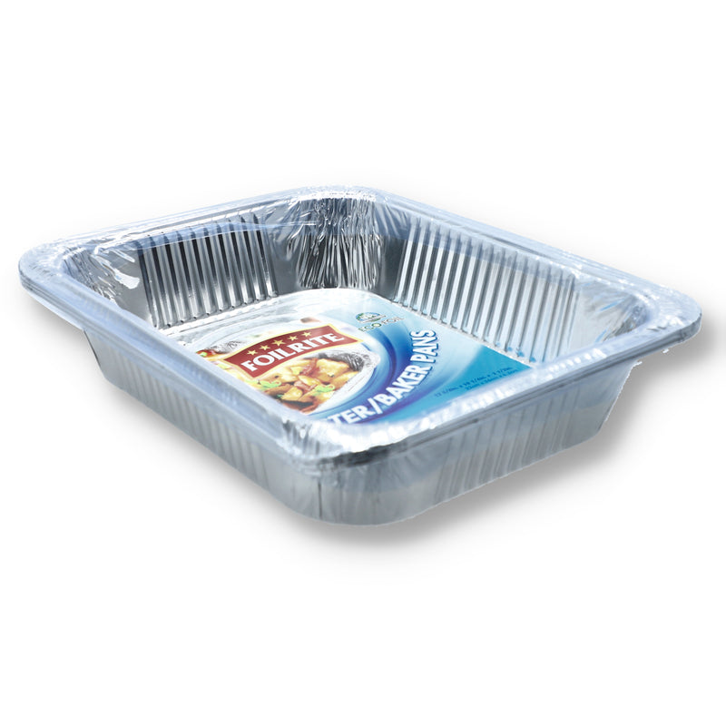3PK 9'' FOILRIGHT ROASTER-BAKER PANS 12.5x10.25x2.5''