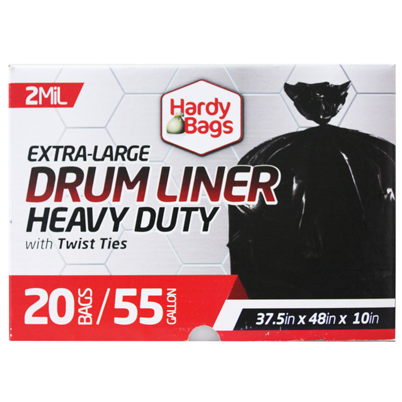 20ct 55 GAL DRUM LINERS 2 MIL 37.5x45x10''