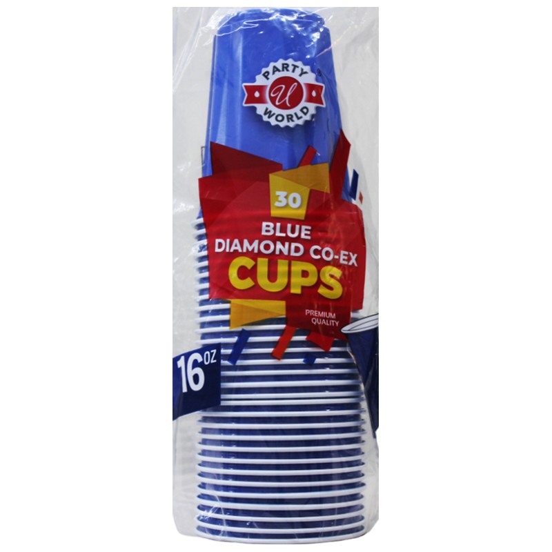 CN91384-30PC 16OZ BLUE DIAMOND CO-EX CUPS