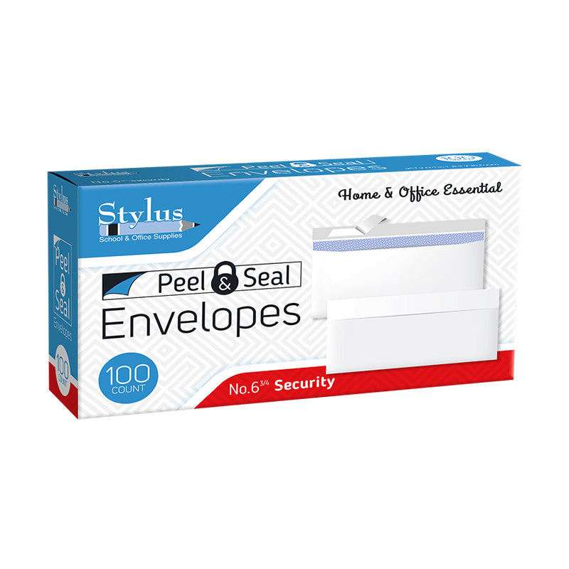 100CT #6 3/4 SECURITY ENVELOPE PEEL & SEAL