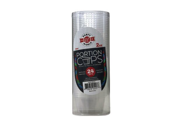 24ct 2oz PORTION CUPS WITH LIDS IN SLEEVE