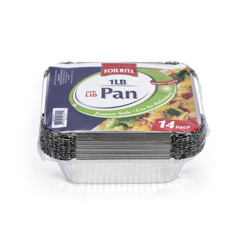 FOILRITE 14PK 1LB PAN WITH BOARD LID