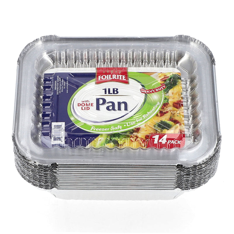 FOILRITE 14PK 1LB PAN WITH DOME LID