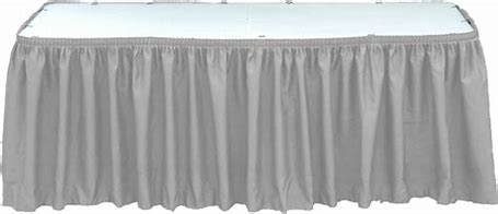 SILVER TABLE SKIRT 29x14''