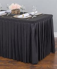 BLACK TABLE SKIRT 29x14''