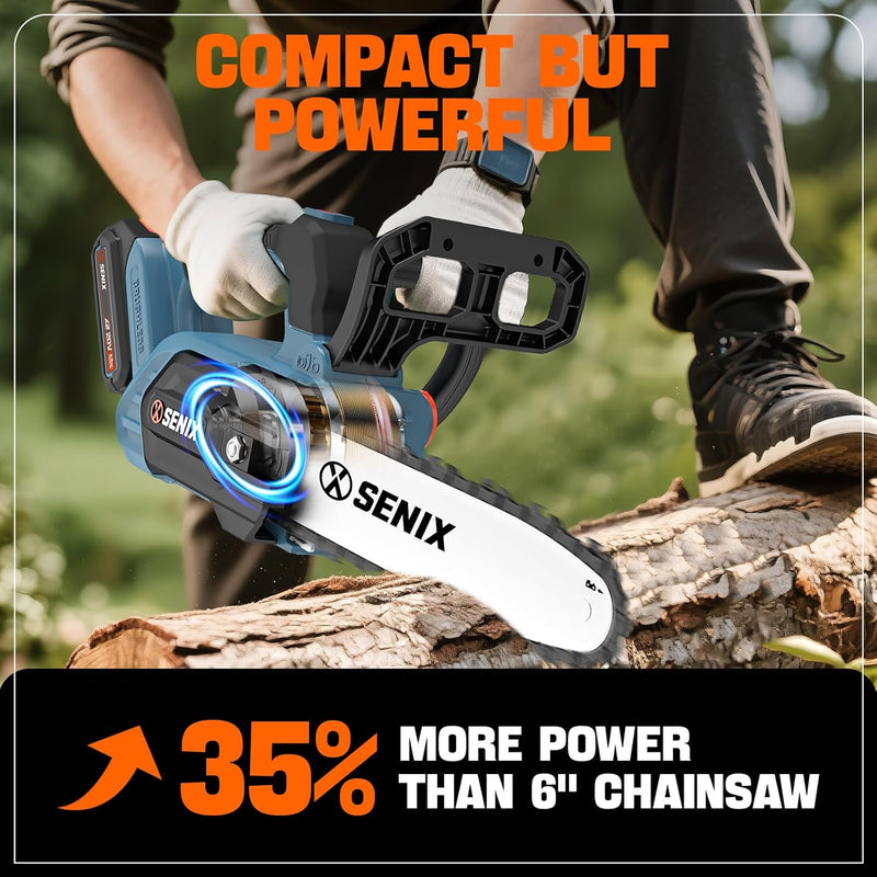 SENIX 20v CORDLESS 10'' BRUSHLESS CHAIN SAW BARE TOOL NO BATTERY 11M/S