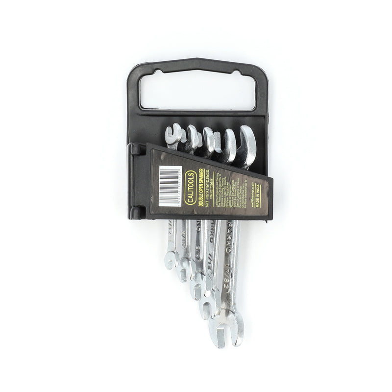 CALITOOLS 5PC DOUBLE OPEN SPANNER SET SAE