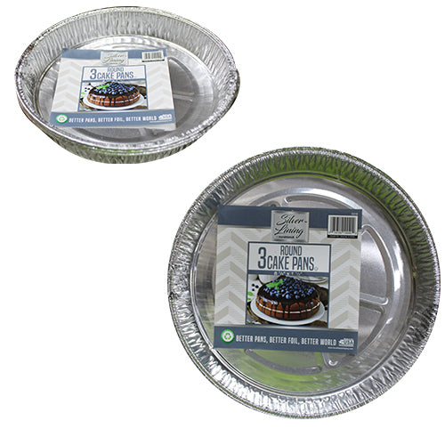 FOIL ROUND CAKE PAN 8.5x1.5''