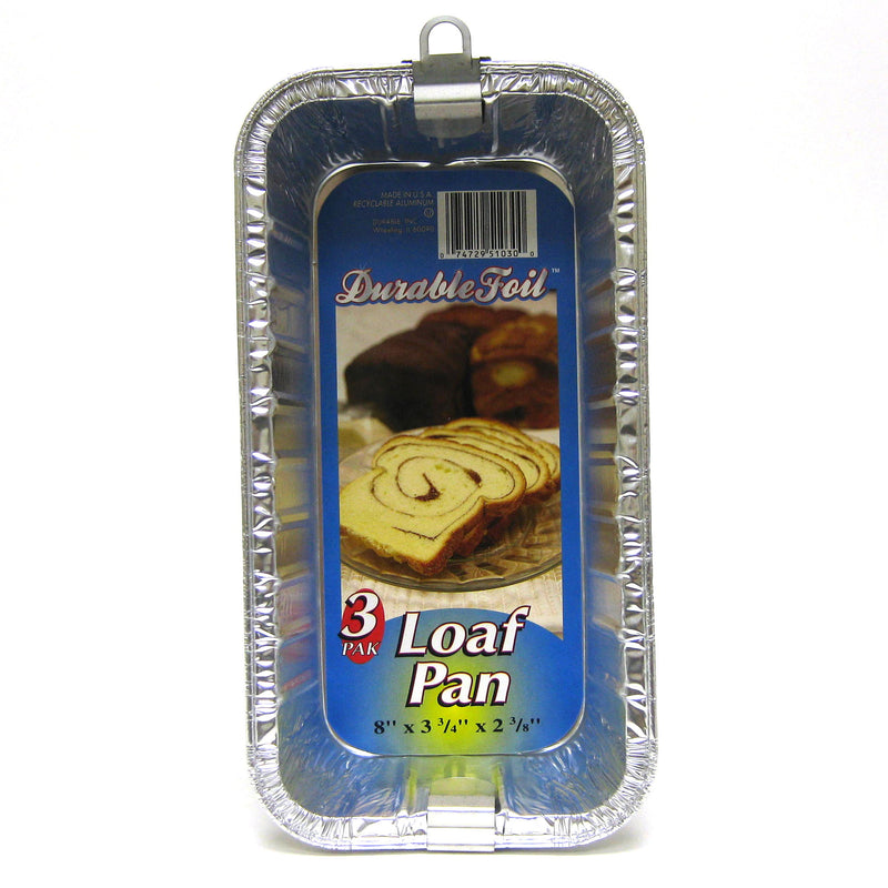 use #CN91239 3pk FOIL LOAF PAN 2LB 8x3x2.4''