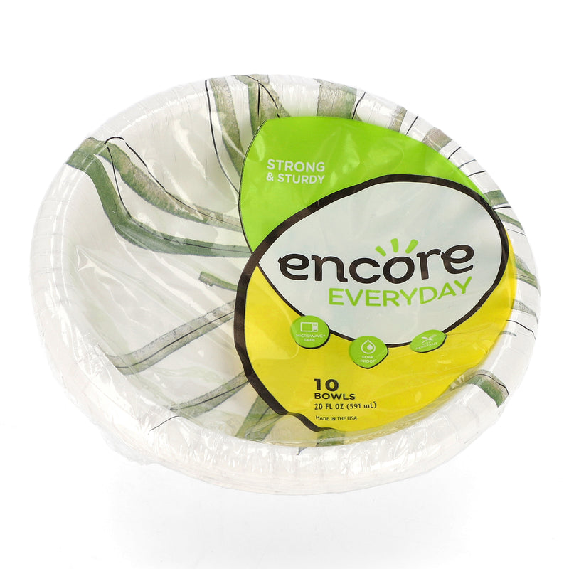 ENCORE EVERYDAY 10PK 20OZ PAPER BOWLS