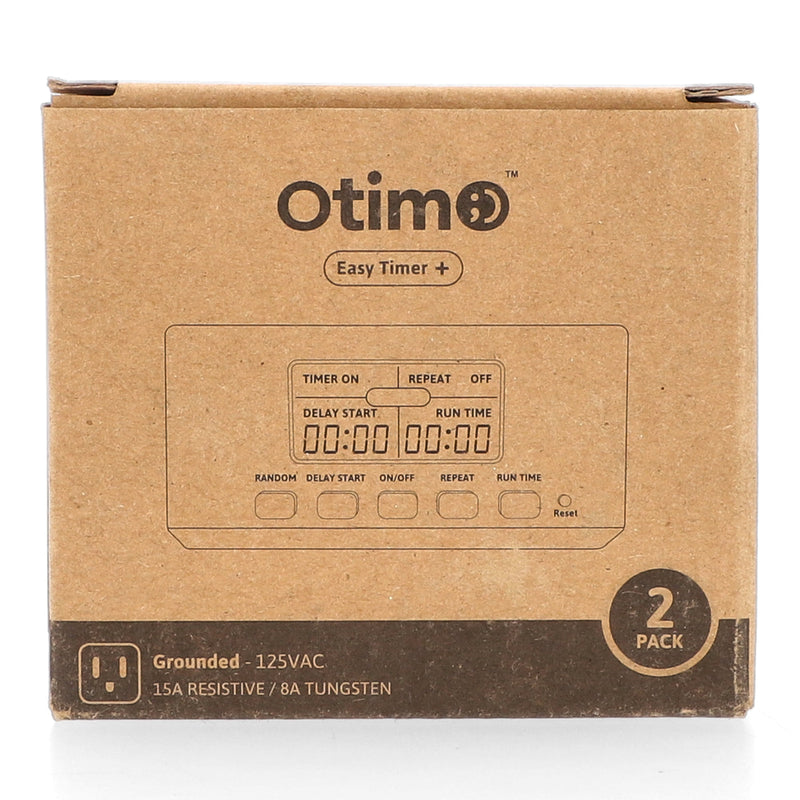 OPTIMO 2PK 1 OUTLET DIGITAL TIMER EASY PLUS C-ETL-US