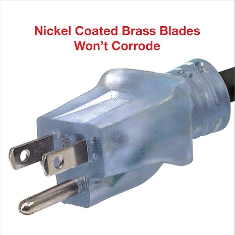 CLEAR POWER 80' 16/3 OUTDOOR EXTENSION CORD w/LIGHTED LOCKING CONNECTOR C-ETL-US
