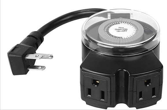 CLEAR POWER 2PK INDOOR-OUTDOOR MECHANICAL TIMERS C-ETL-US