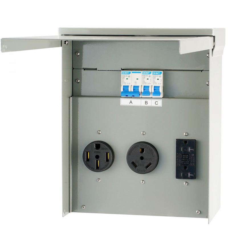 VEVOR 125/250V TEMPORARY POWER OUTLET PANEL