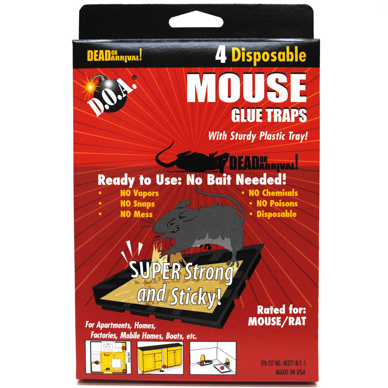4ct DOA MOUSE GLUE TRAPS