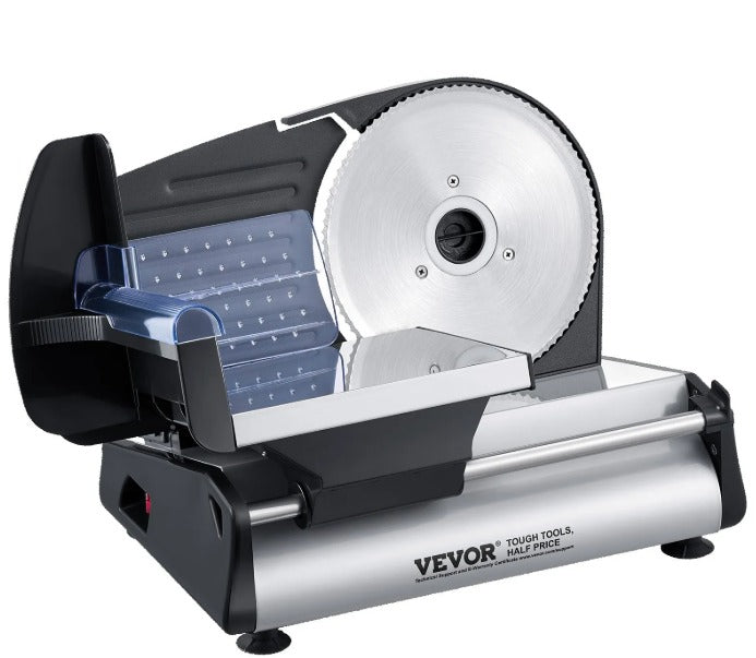 VEVOR 7.5'' 180W ELECTRIC DELI SLICER WITH ADJUSTABLE THICKNESS
