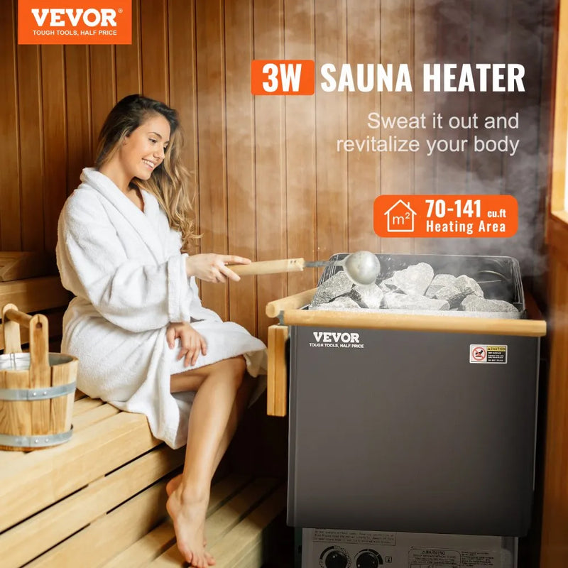 VEVOR 26'' 3KW 220V ELECTRIC STEAM SAUNA HEATER