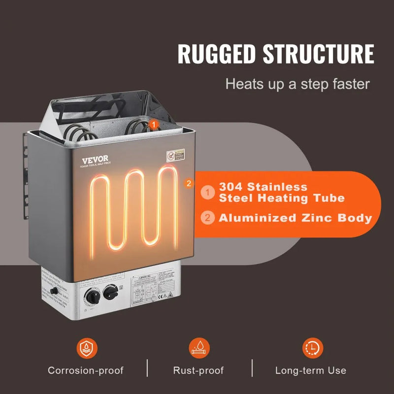 VEVOR 26'' 3KW 220V ELECTRIC STEAM SAUNA HEATER