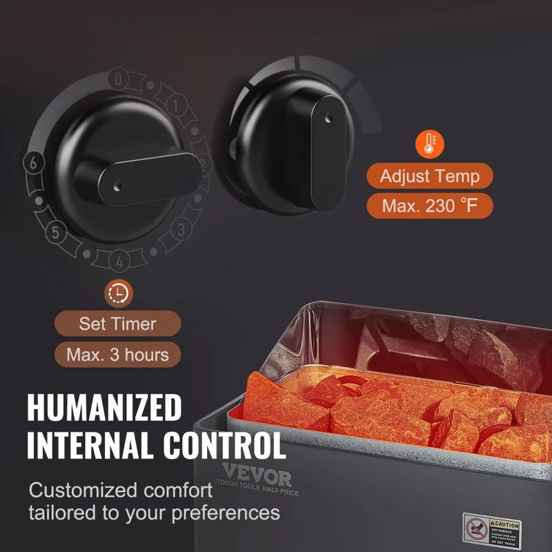 VEVOR 26'' 3KW 220V ELECTRIC STEAM SAUNA HEATER
