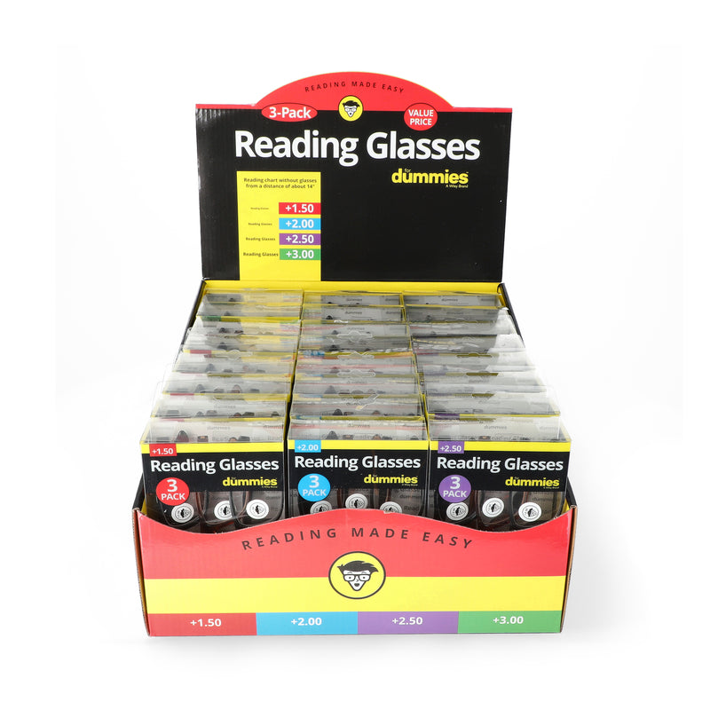 READING FOR DUMMIES 3PK READING GLASSES