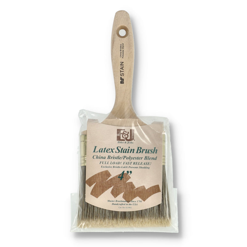 ELDER & JENKS 12PK 4'' LATEX STAIN BRUSH CHINA BRISTLE-POLY BLEND