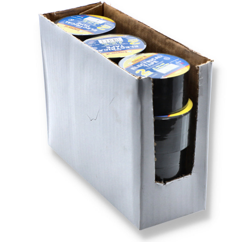 2pk 3/4x36'' BLACK ELECTRICAL TAPE